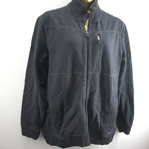 Calvin klein dark gray  zip cardigan size XL  nwots